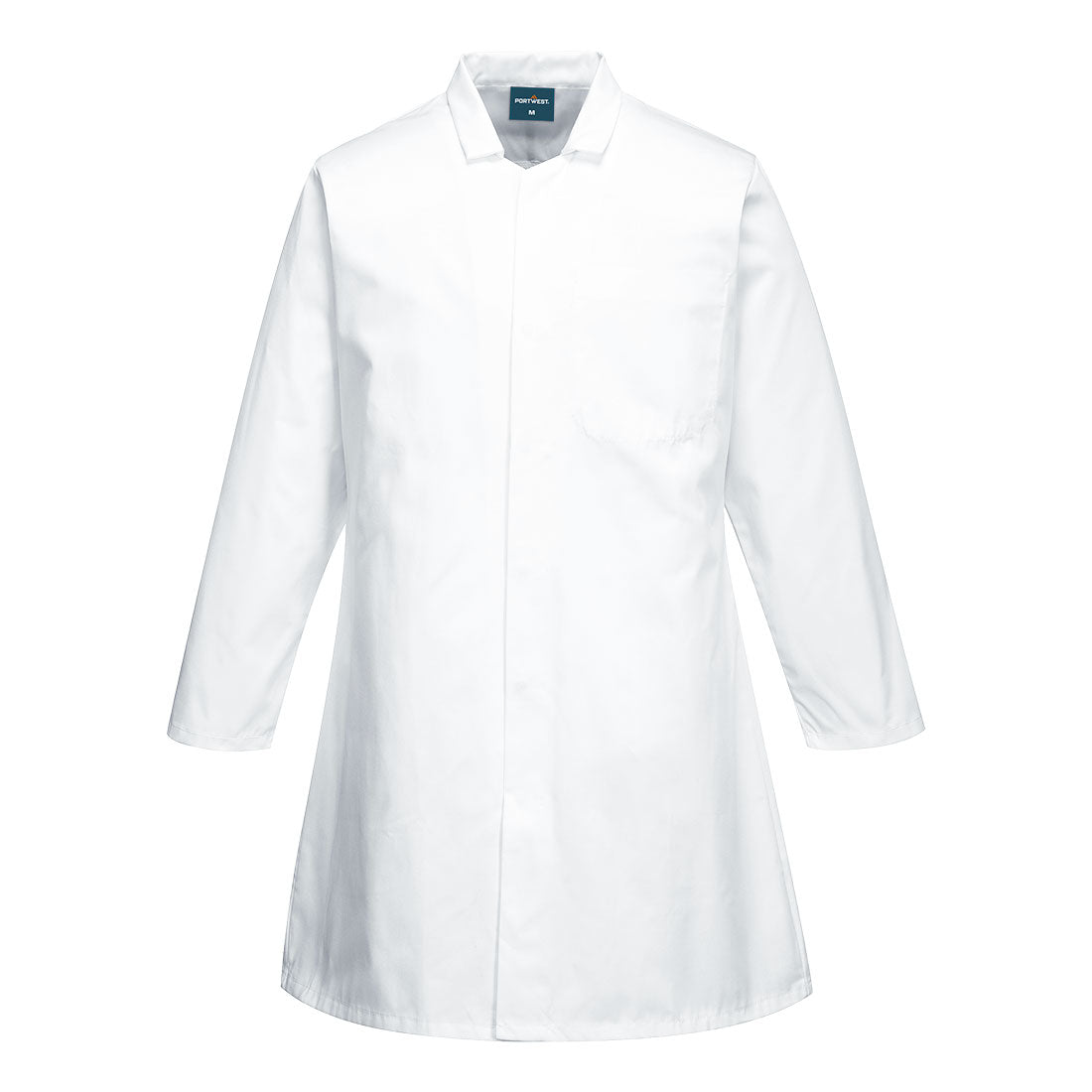 Portwest Food Industry 1 Pocket Coat - White - 2202WHR