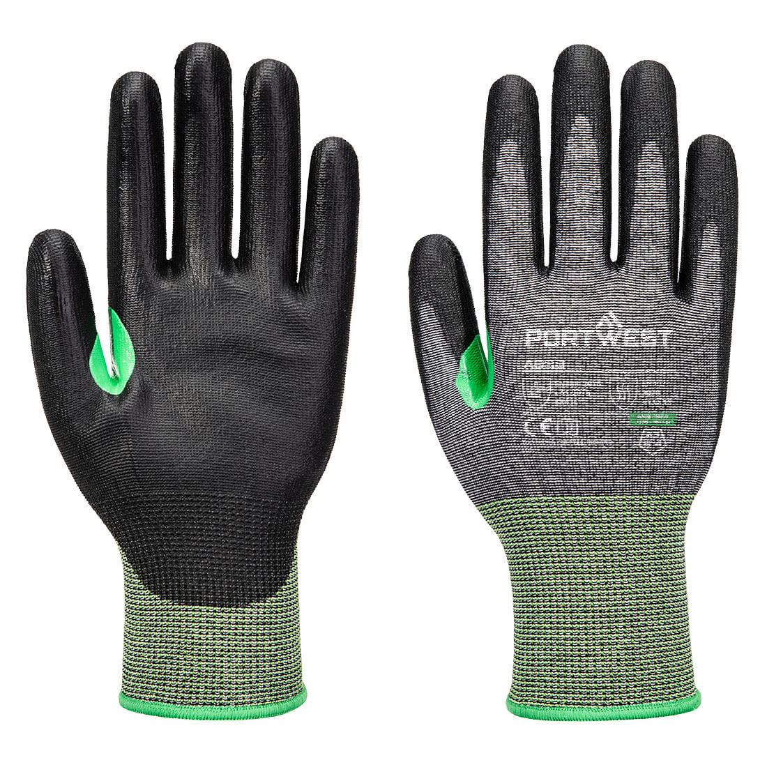 Portwest CS Cut C15 PU Glove - Grey/Black - A638G8R