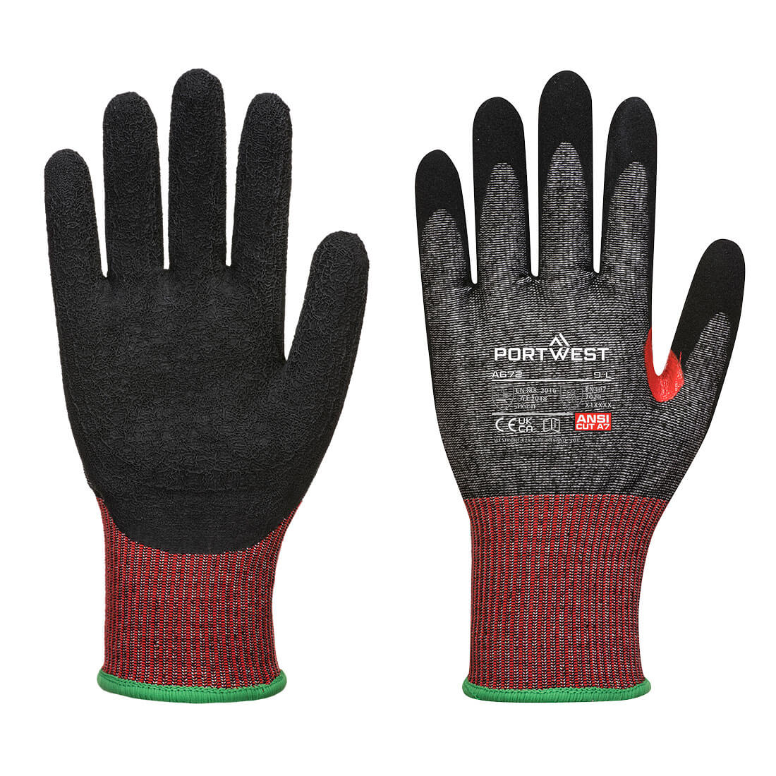Portwest CS Cut F13 Nitrile Glove - Black - A672K8R