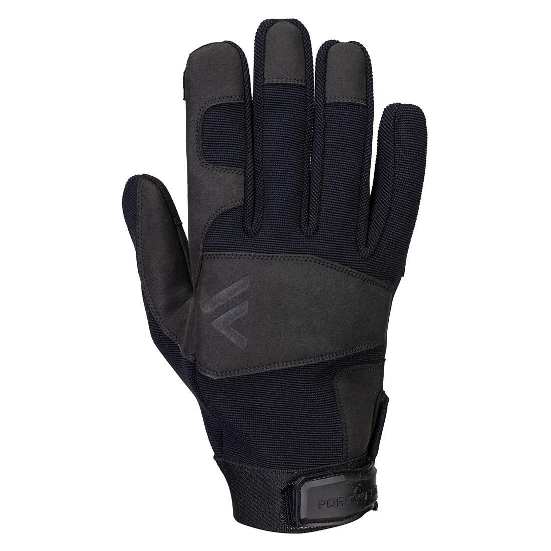 Portwest Mechanic 350 Synthetic Suede Utility Glove - Black - A772BKR