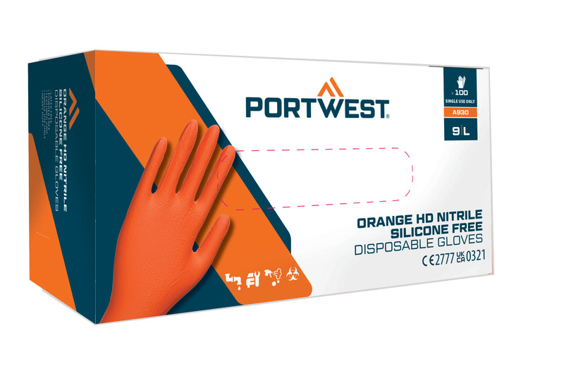 Portwest Disp 7 mil Disposable Glove (Pk100) - A930