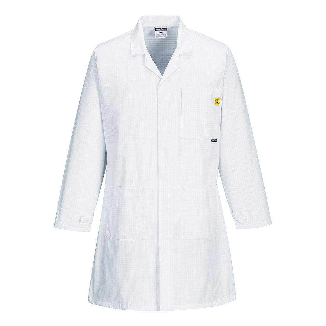 Portwest Anti-Static ESD Coat - White - AS10WHR