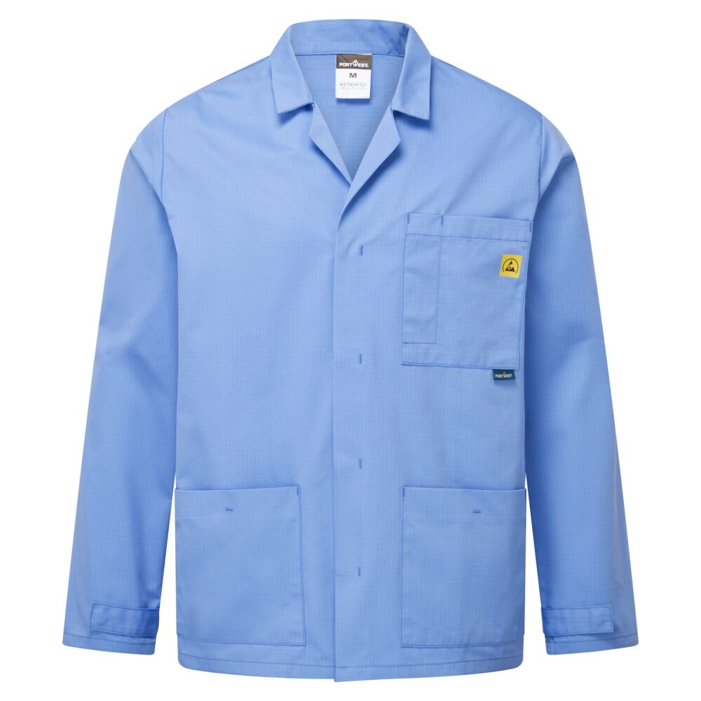 Portwest Anti-Static ESD Lab Jacket - Hamilton Blue - AS18HBR