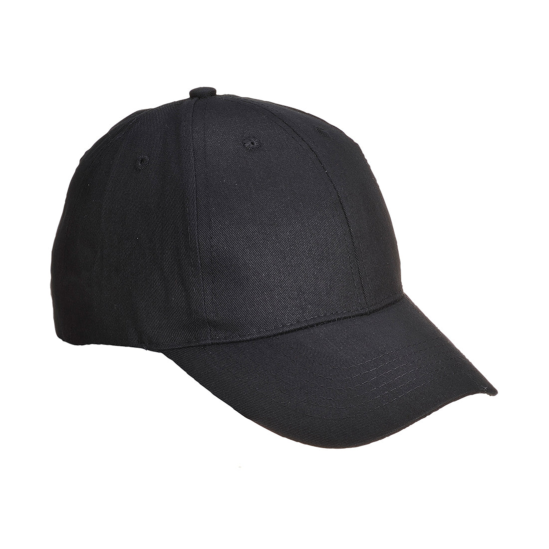 Portwest Six Panel Baseball Cap - Black - B010BKR