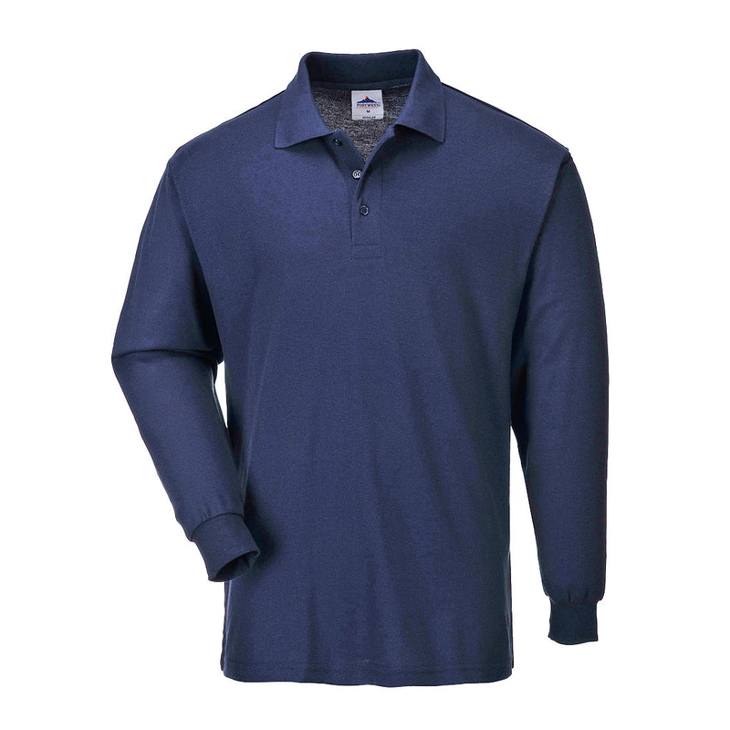 Portwest Genoa Polo Shirt L/S - Navy - B212NAR