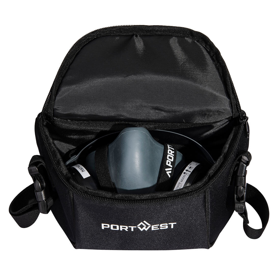 Portwest Half Mask Storage Bag - Black - B940BKR