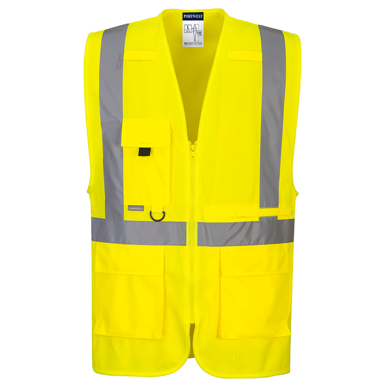 Portwest Hi-Vis Tablet Pocket Executive Vest  - C357