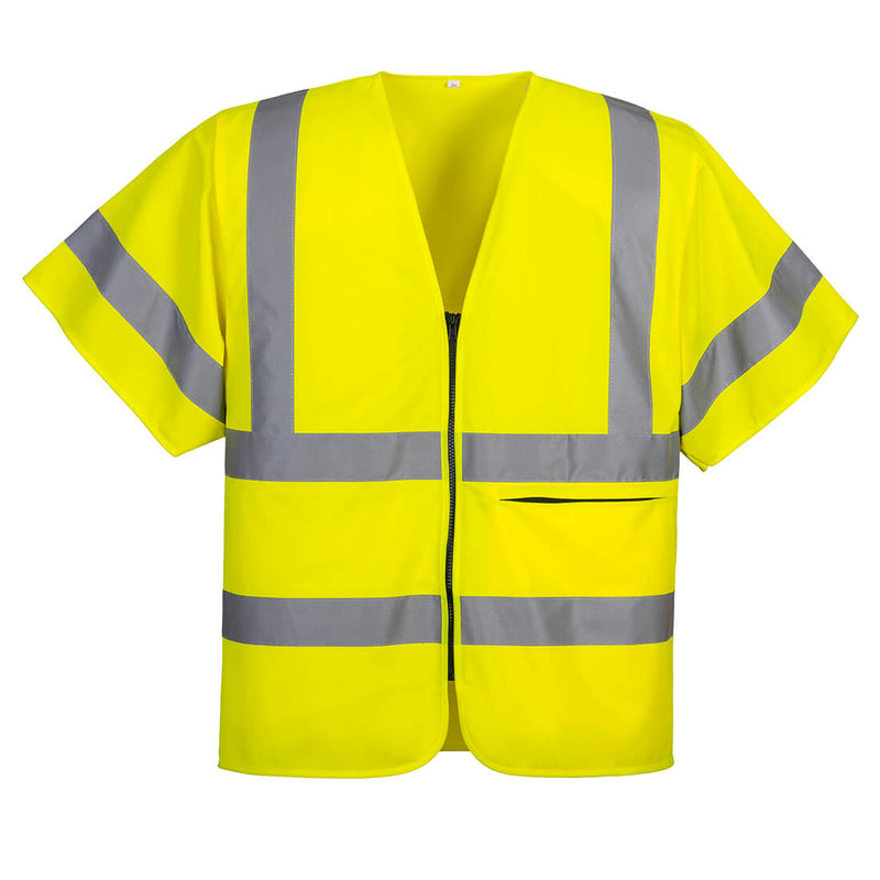 Portwest Hi-Vis Band and Brace Zip Vest S/S  - C372