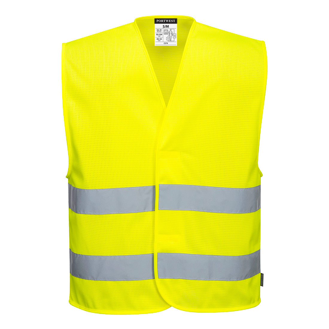 Portwest Hi-Vis Mesh Two Band Vest - C374