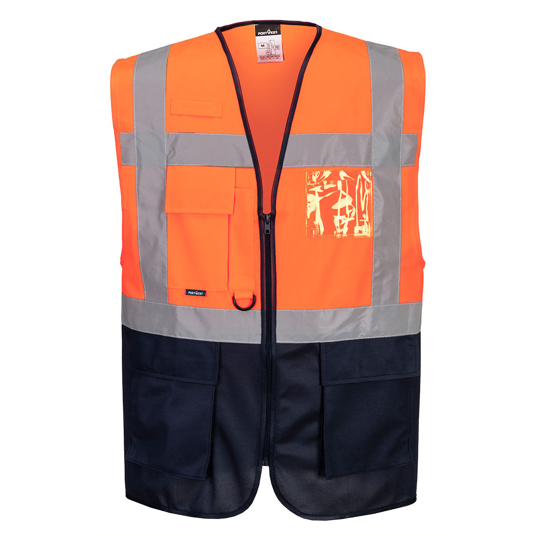 Portwest Warsaw Hi-Vis Contrast Executive Vest  - C476