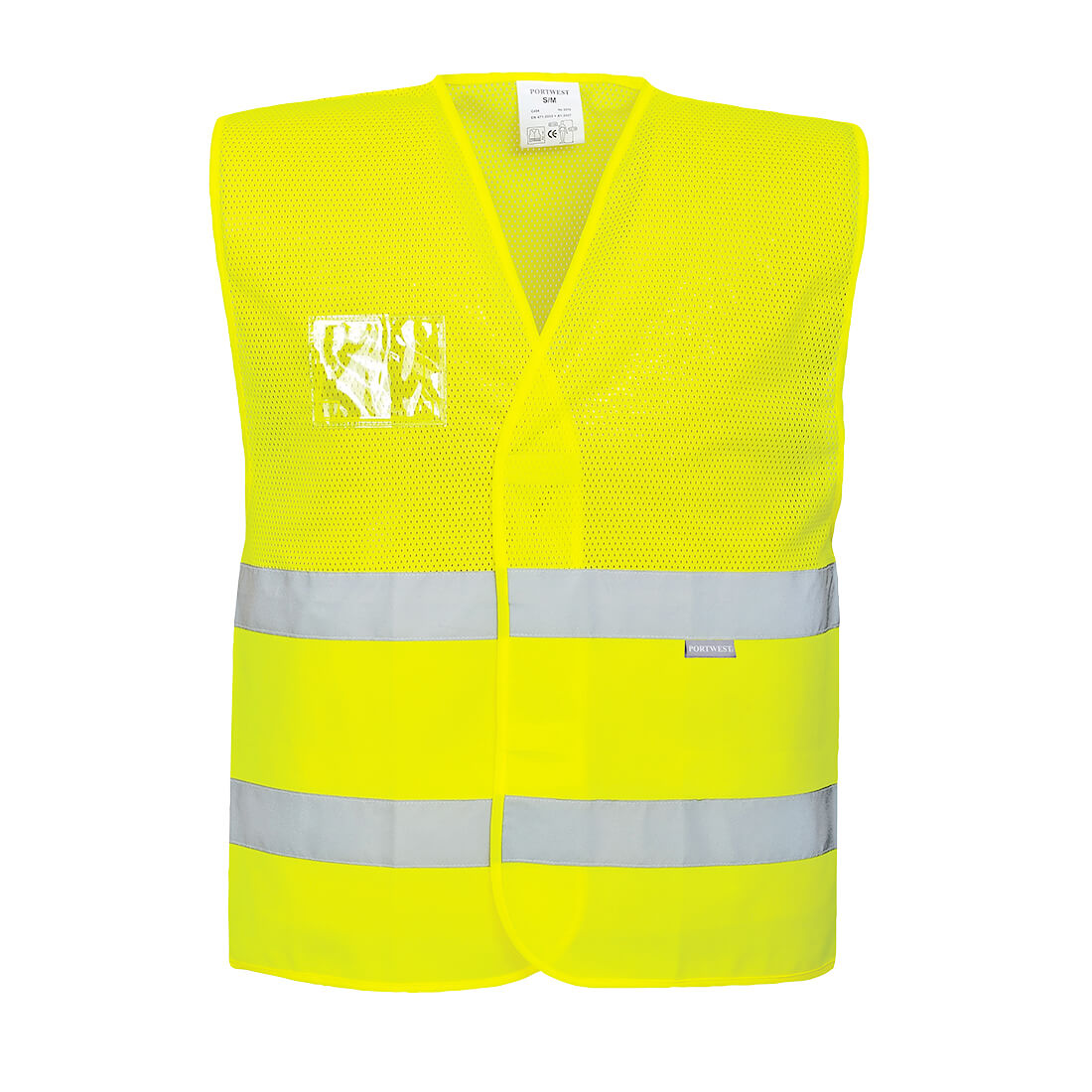 Portwest Hi-Vis Half Mesh Two Band Vest  - C494