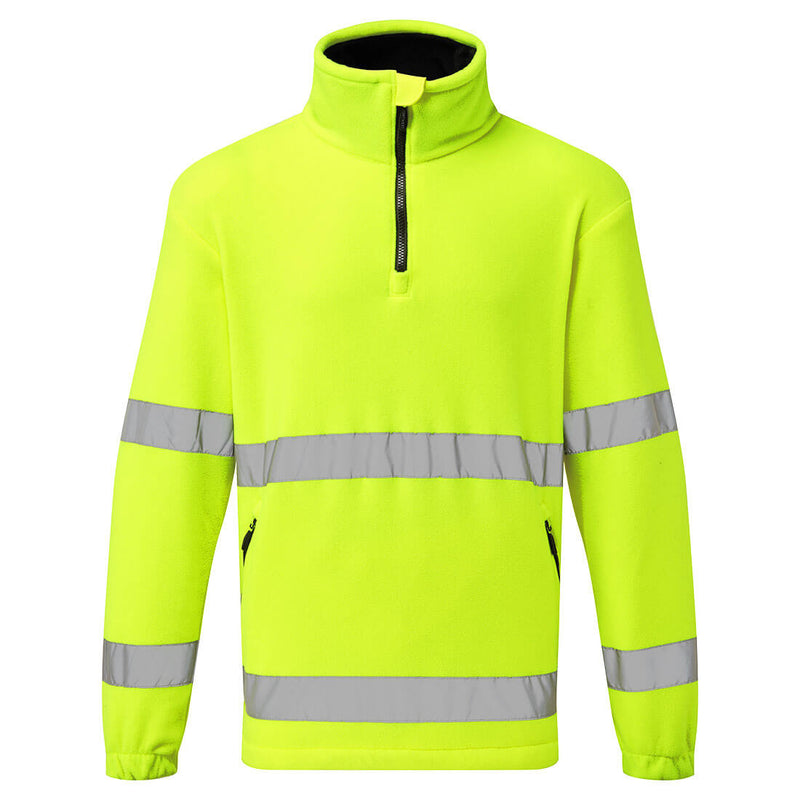 Portwest Hi-Vis 1/2 Zip Fleece - F302