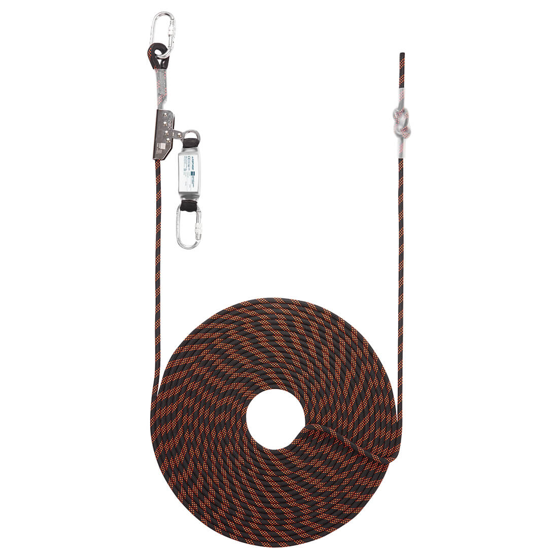 Portwest 20m Rope Guided Fall Arrest - Black/Orange - FP92K1R