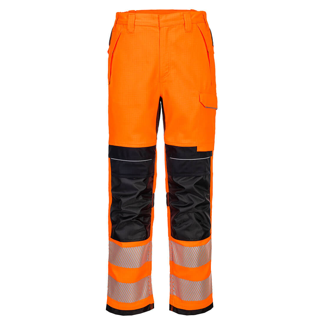 Portwest PW3 Modaflame Work HVO Multi-Norm FR Trousers - Orange/Black - FR414OBR