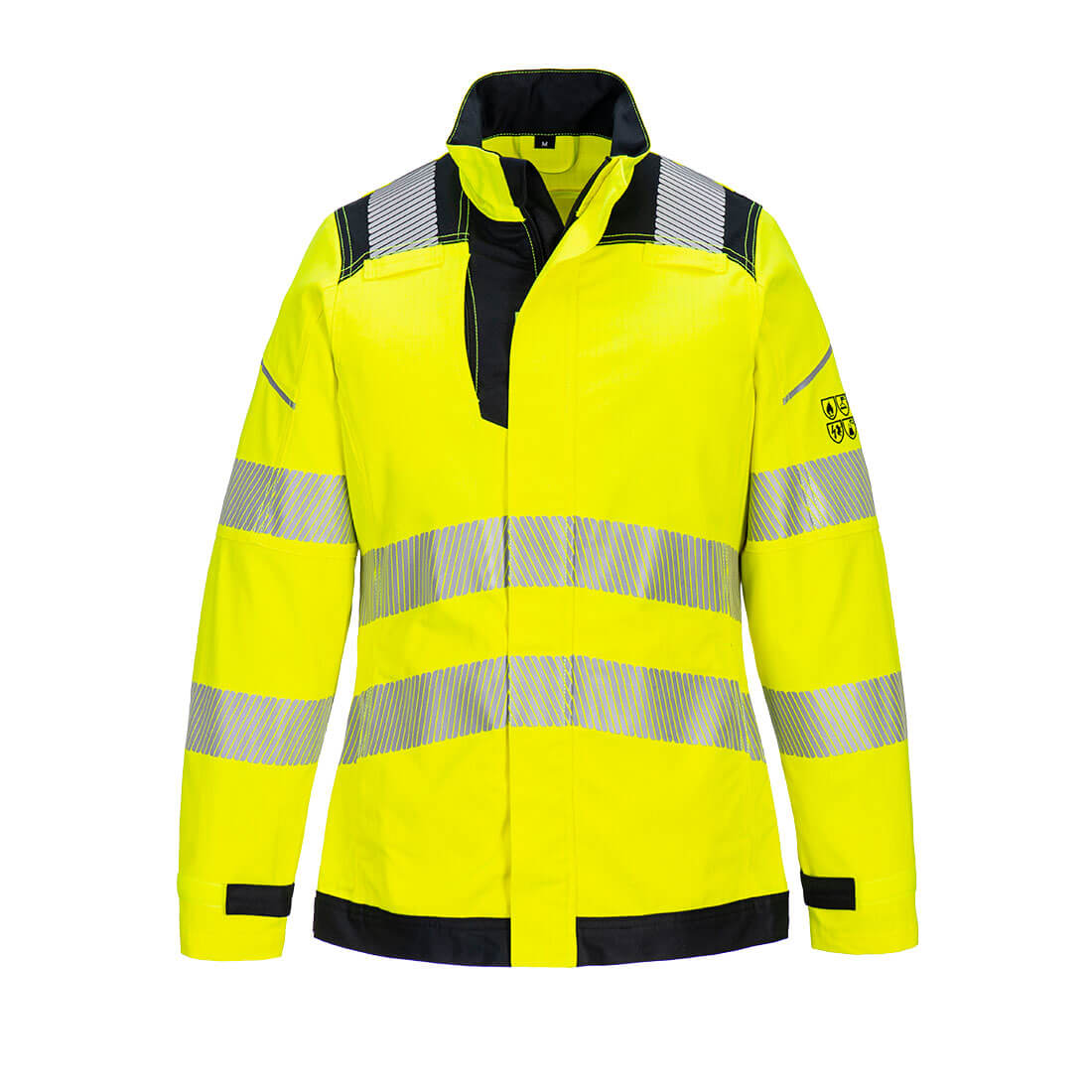 Portwest PW3 Modaflame Work Hi-Vis Multi-Norm FR Women's Jacket - Yellow/Black - FR715YBR