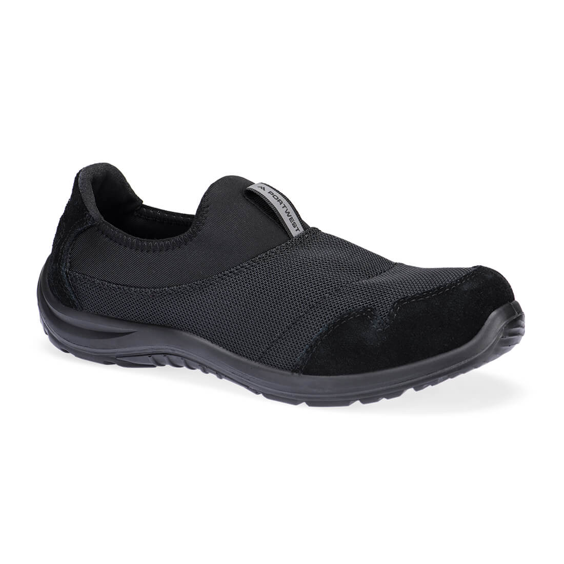 Portwest Steel Textile Slip On Shoe S1P SR FO ESD - Black - FT55BKR