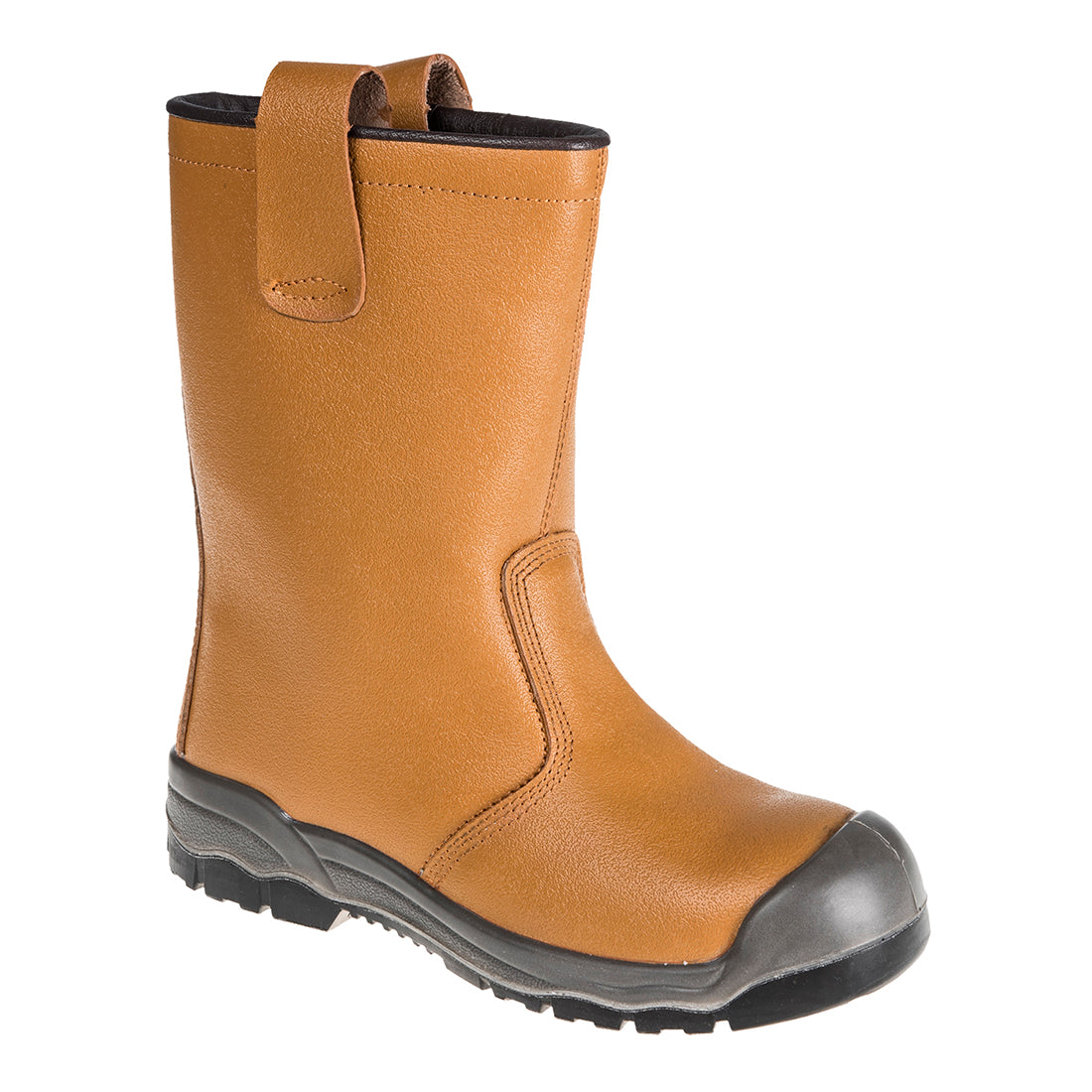 Portwest Steel Action Leather Rigger Boot S1P SR - Tan - FW13TAR