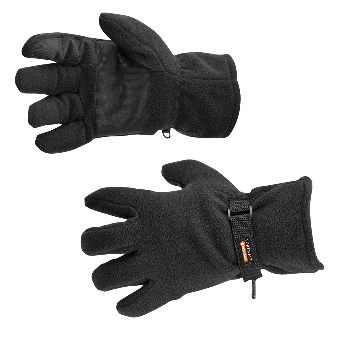 Portwest Insulated Fleece Glove - Black - GL12BKR