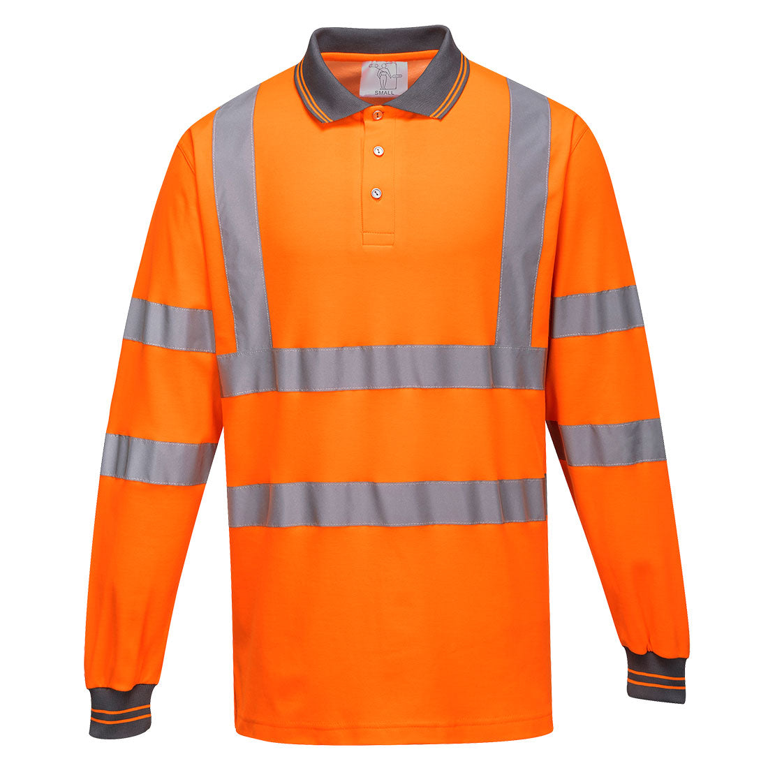 Portwest Hi-Vis Cotton Comfort Polo Shirt L/S - S271