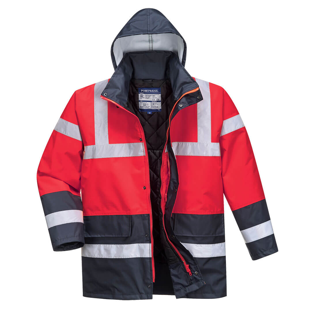 Portwest Hi-Vis Contrast Winter Traffic Jacket - S466
