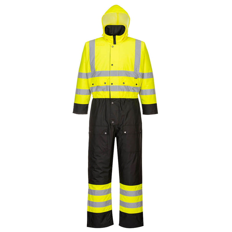 Portwest Hi-Vis Contrast Winter Coverall - S485