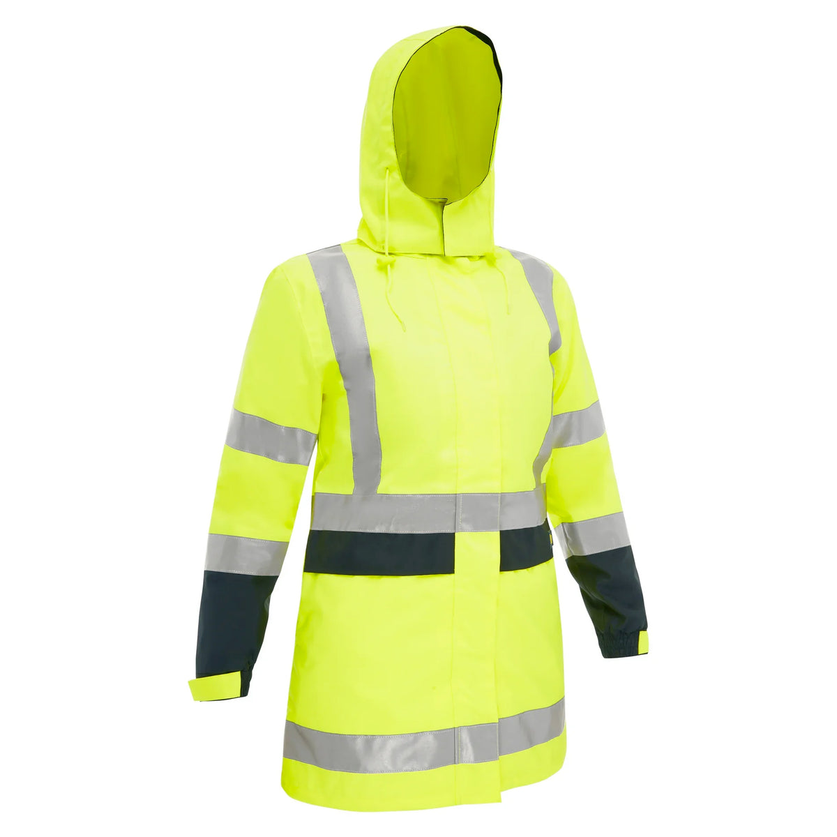 Bisley WOMENS TAPED HI VIS RAIN SHELL JACKET