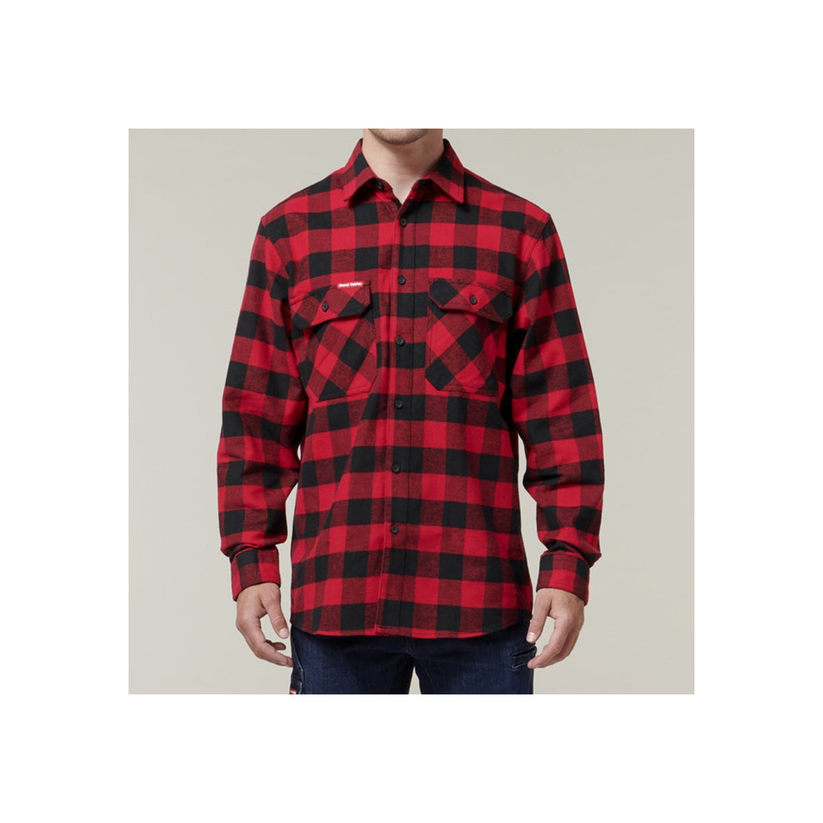 Hard Yakka Long Sleeve Check Flannel Shirt