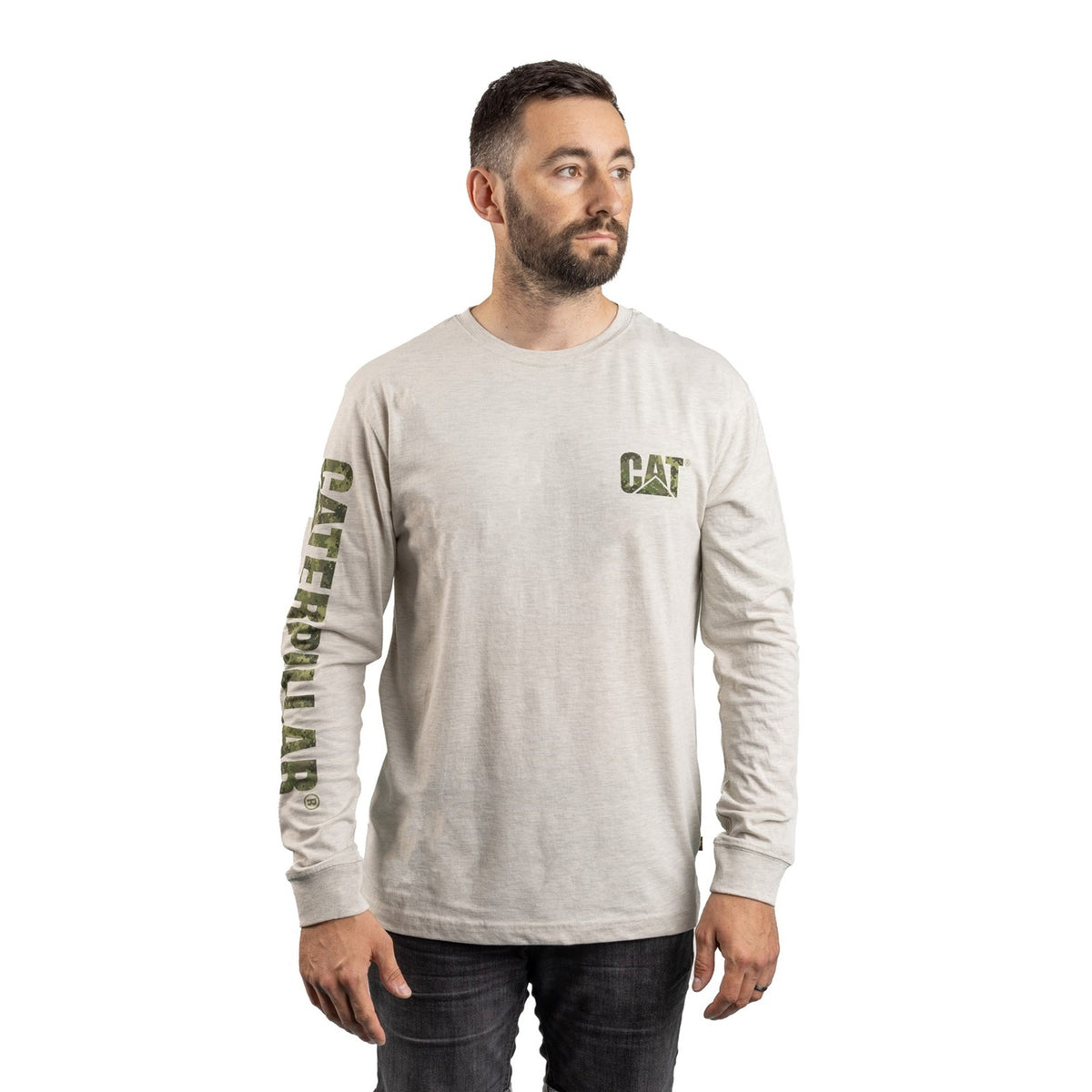 Caterpillar Trademark Banner Long Sleeve T-Shirt