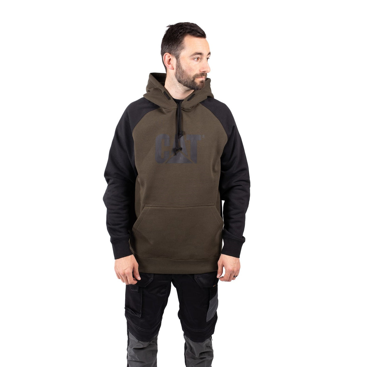 Caterpillar Raglan Hooded Sweatshirt