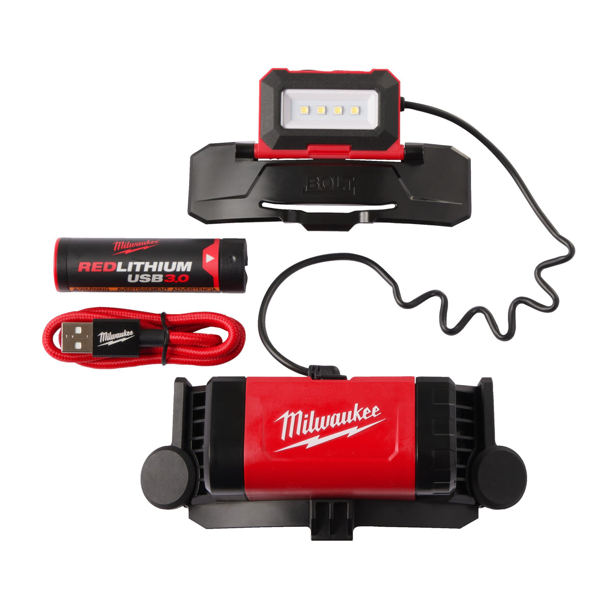 Milwaukee 4933479902 Usb Rechargeable Bolt Headlamp 600 Lumens
