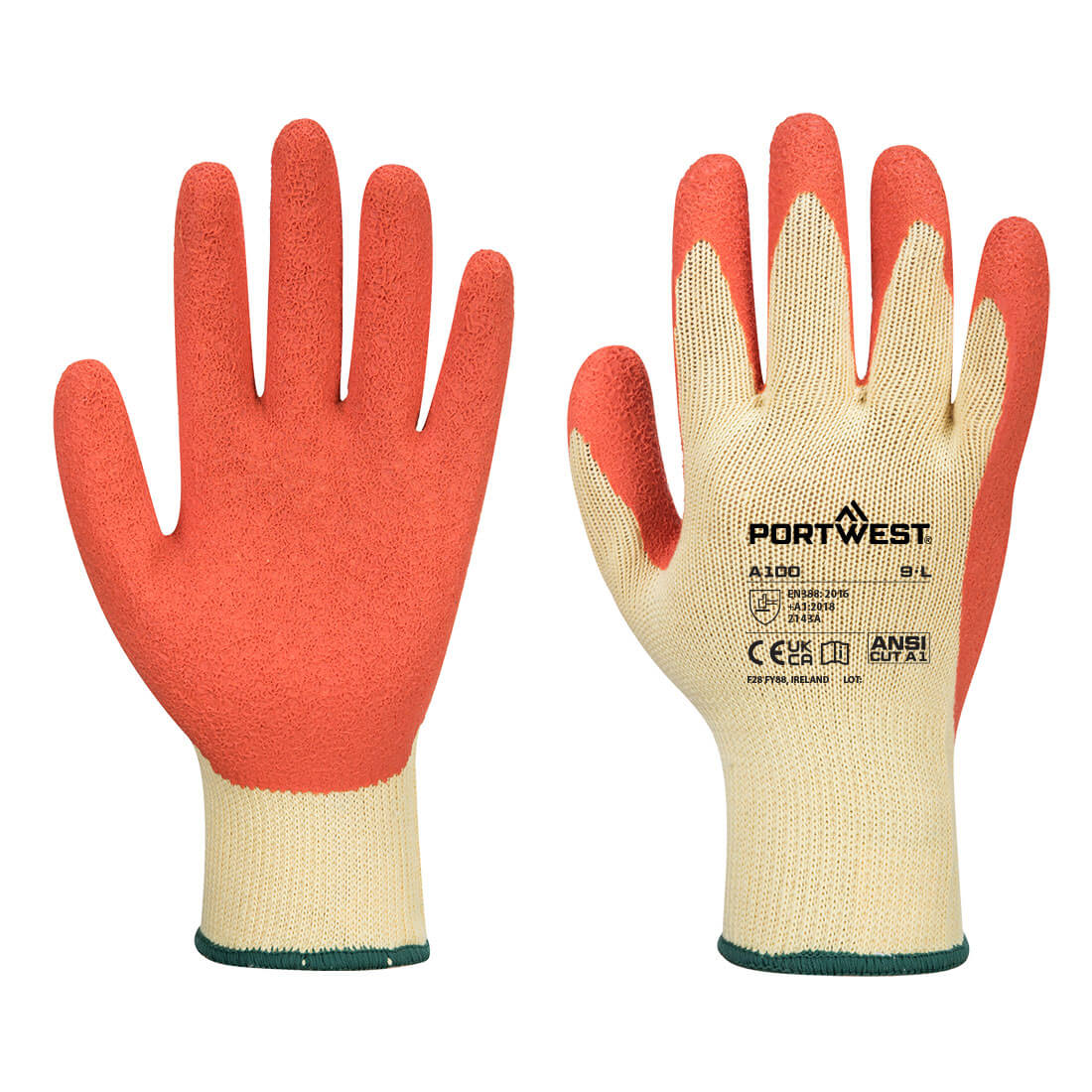 Portwest Grip 10 Latex Glove - A100