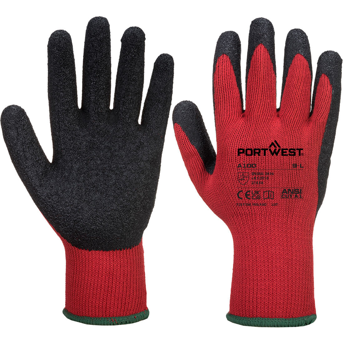 Portwest Grip 10 Latex Glove - A100