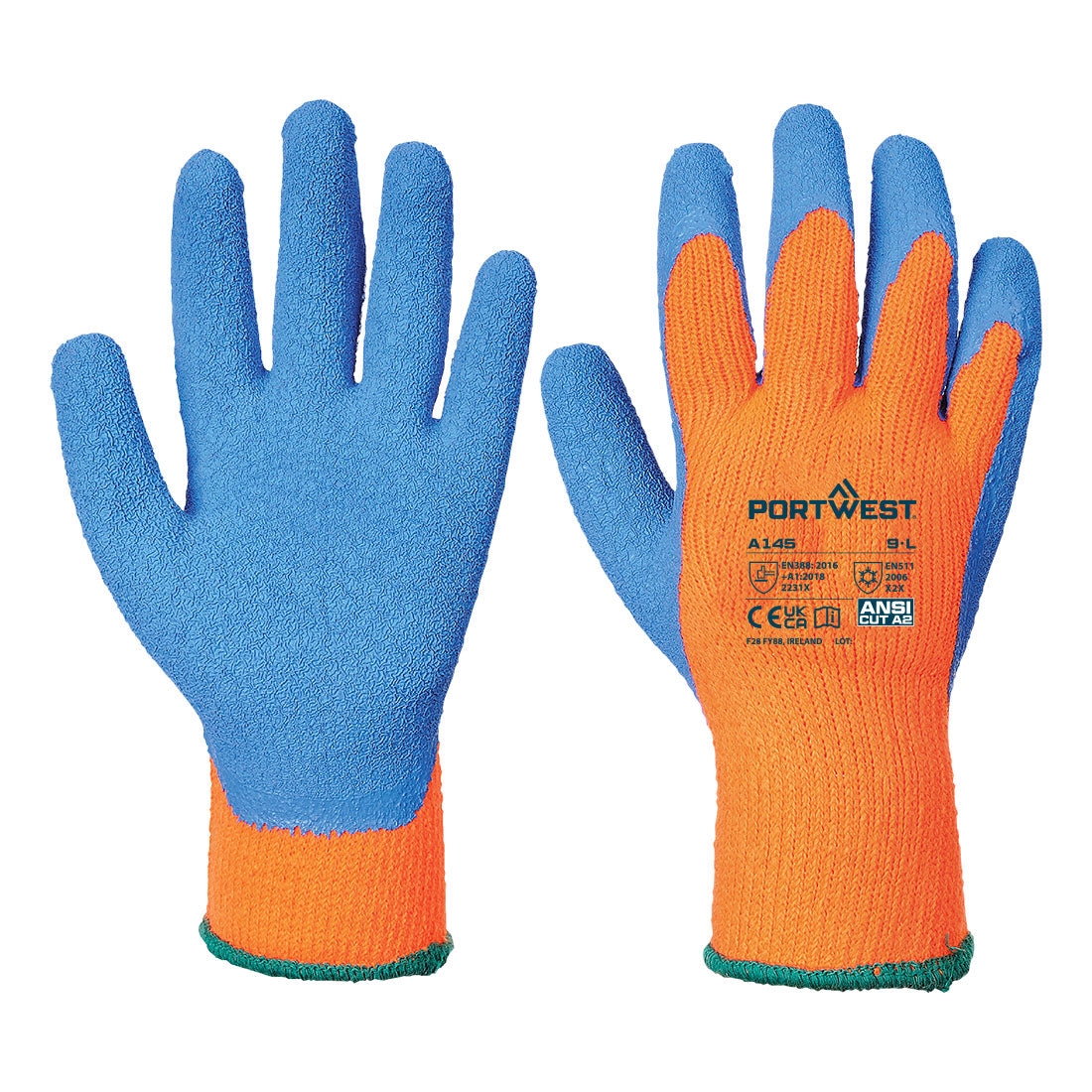 Portwest Cold 7 Latex Crinkle Glove - A145