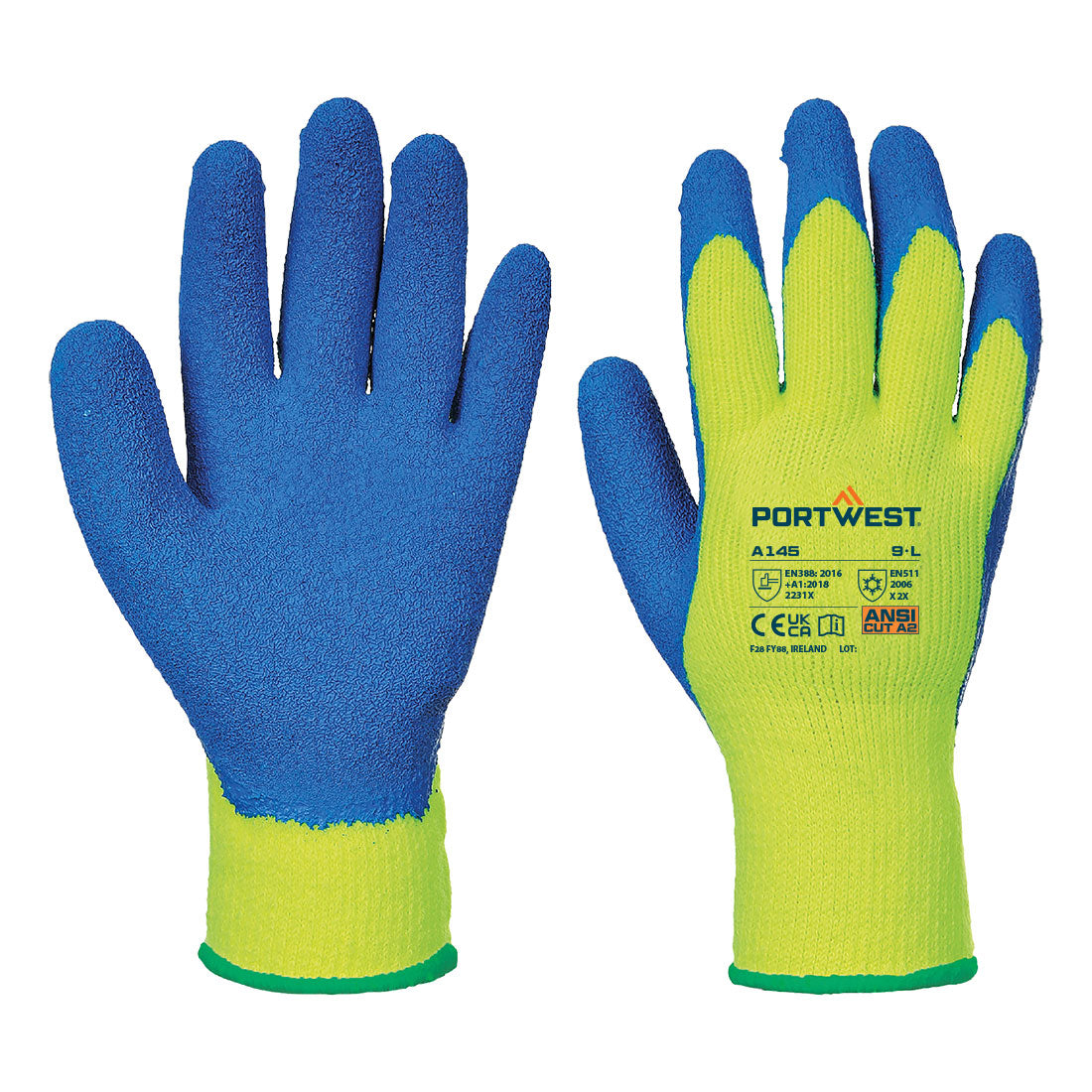 Portwest Cold 7 Latex Crinkle Glove - A145