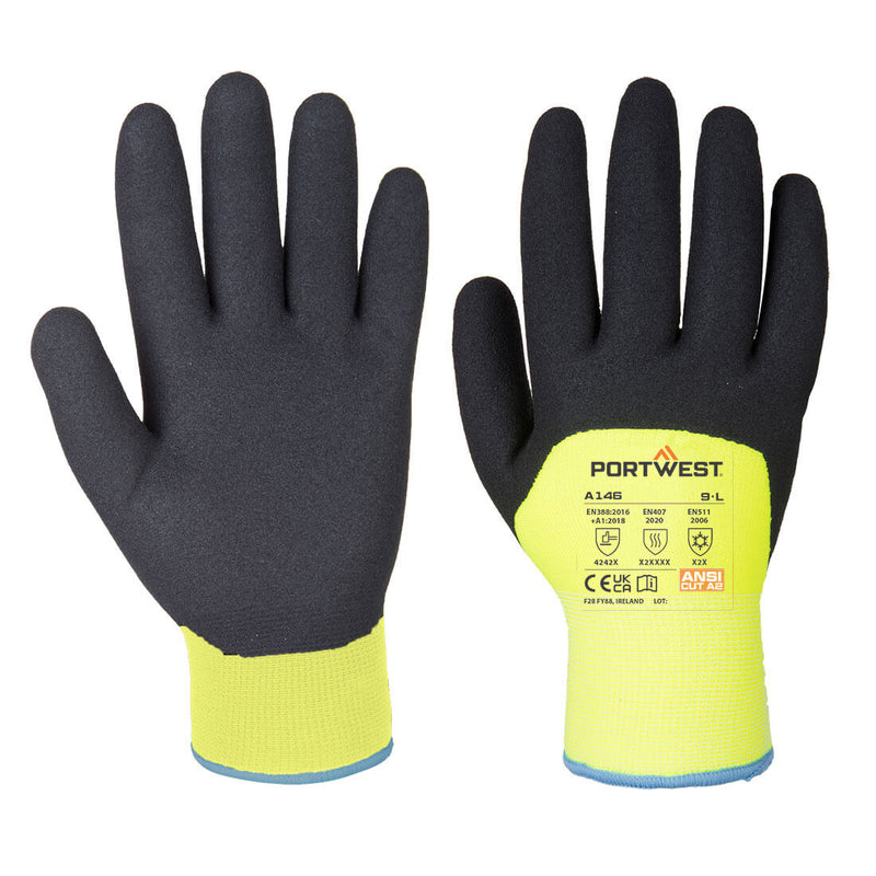 Portwest Cold 15 Nitrile Sandy 3/4 Dipped Glove - A146