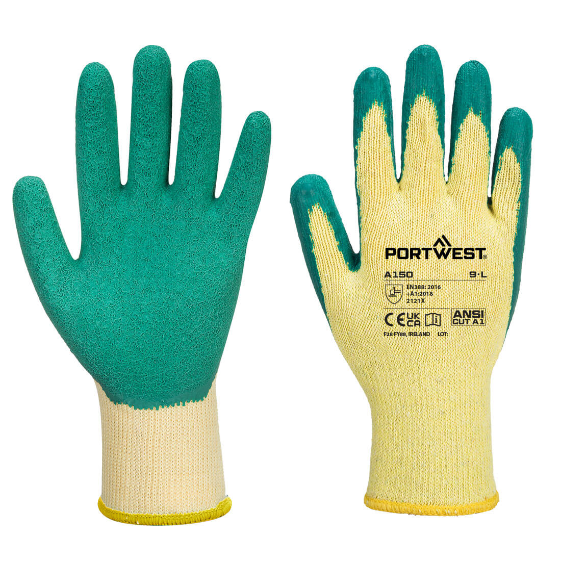Portwest Grip 10 Latex Economy Glove - A150