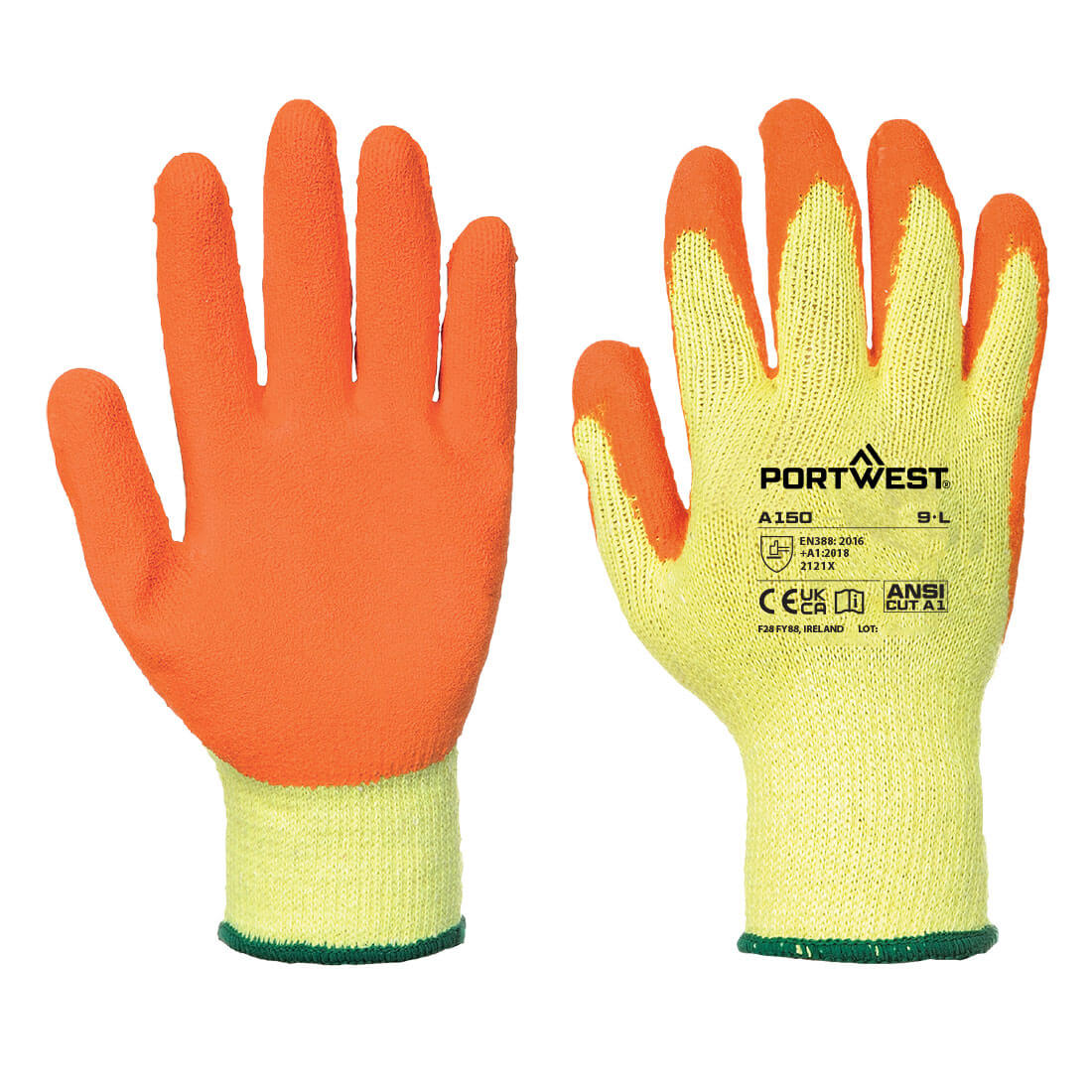 Portwest Grip 10 Latex Economy Glove - A150