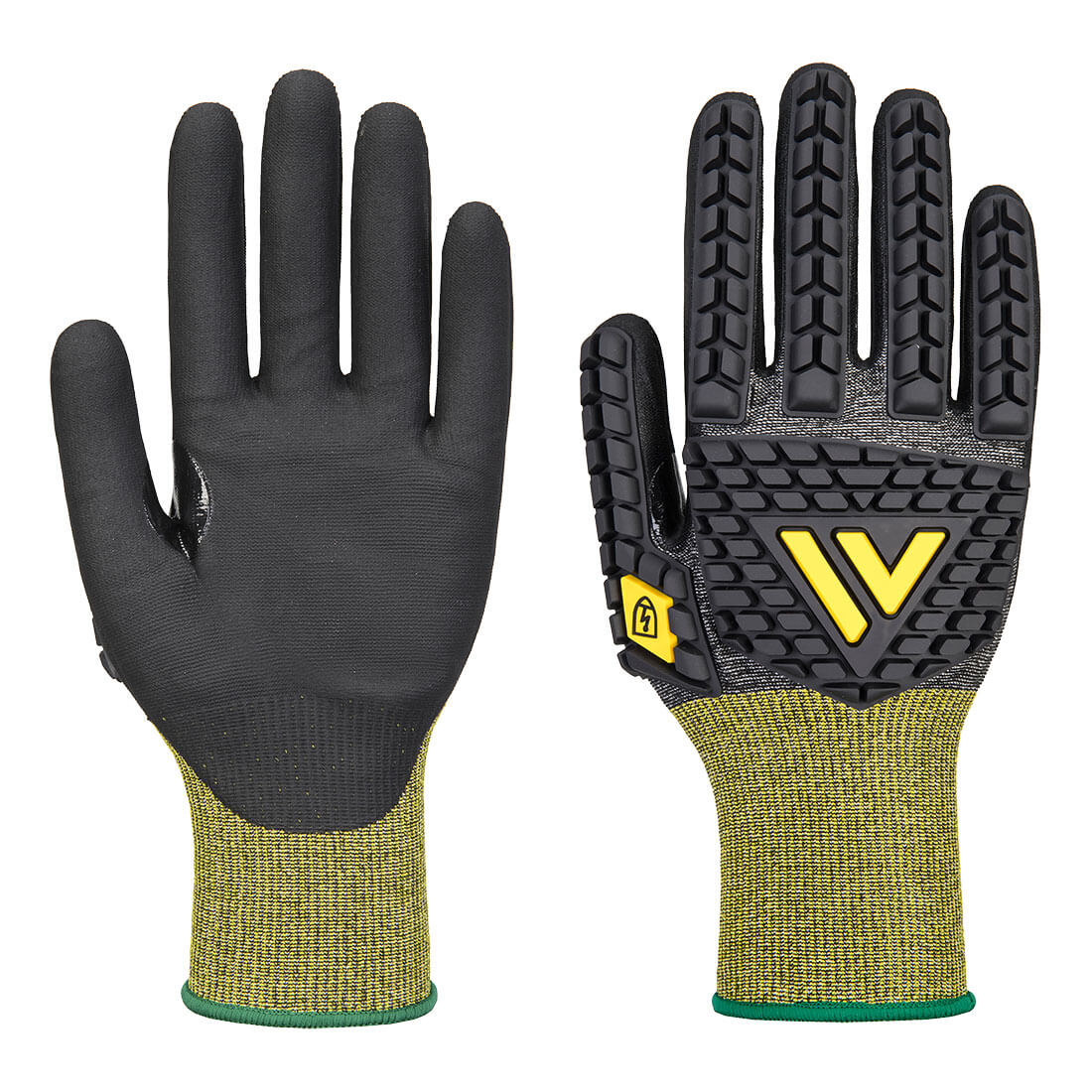 Portwest Impact E18 Nitrile Antistatic ESD Glove - Black - A756K8R