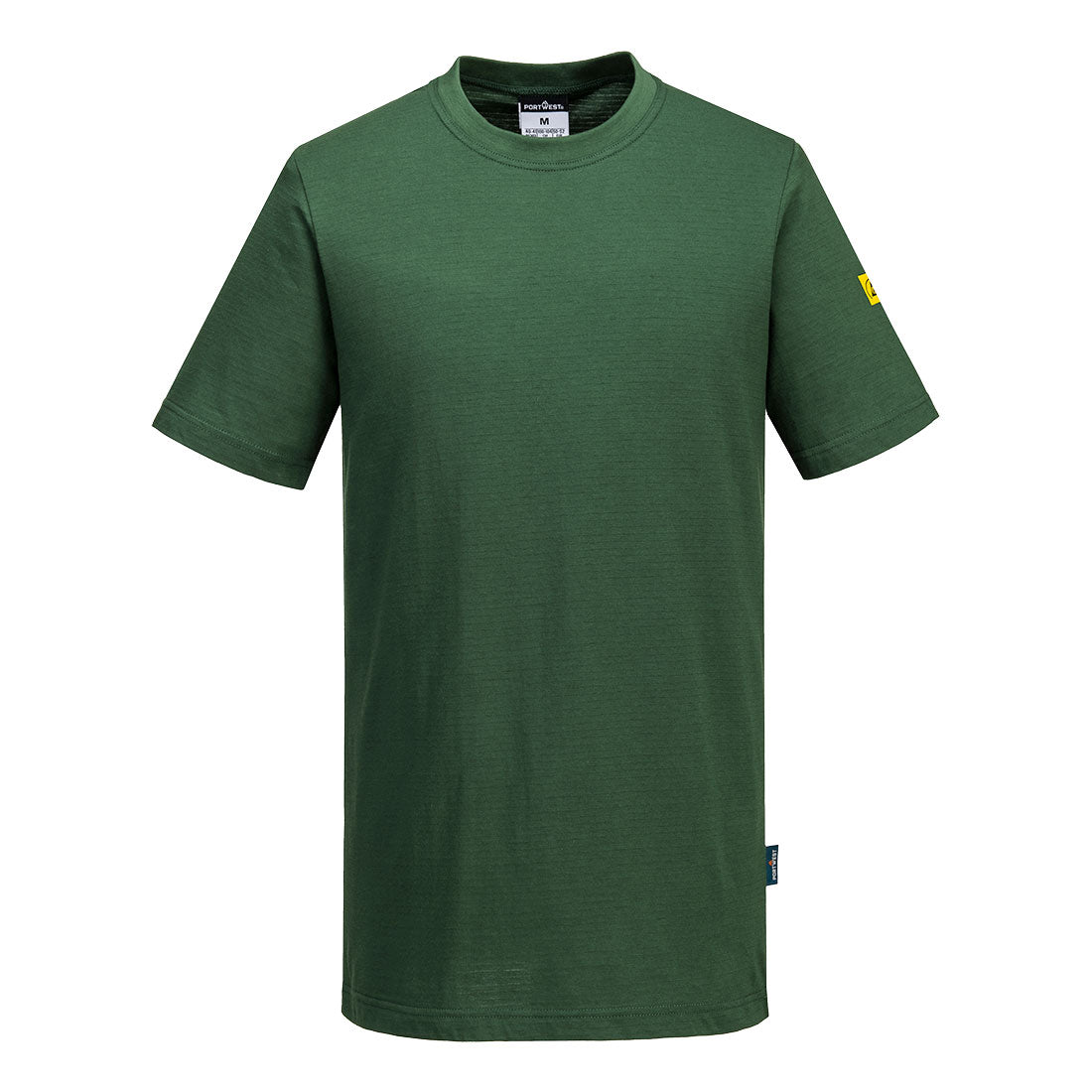 Portwest Anti-Static ESD T-Shirt S/S - Forest Green - AS20FGR