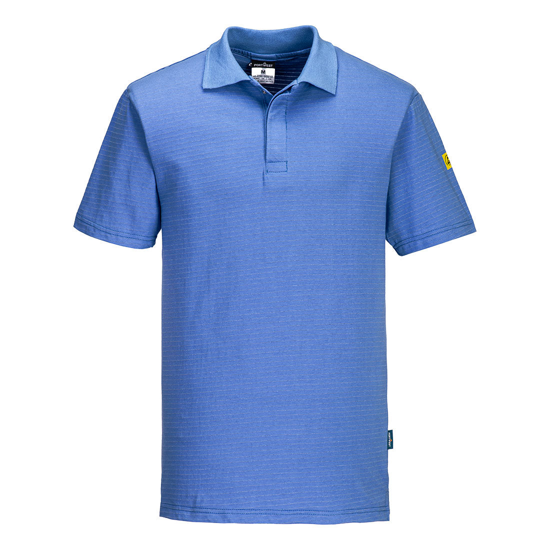 Portwest Anti-Static ESD Polo Shirt S/S - Hamilton Blue - AS21HBR
