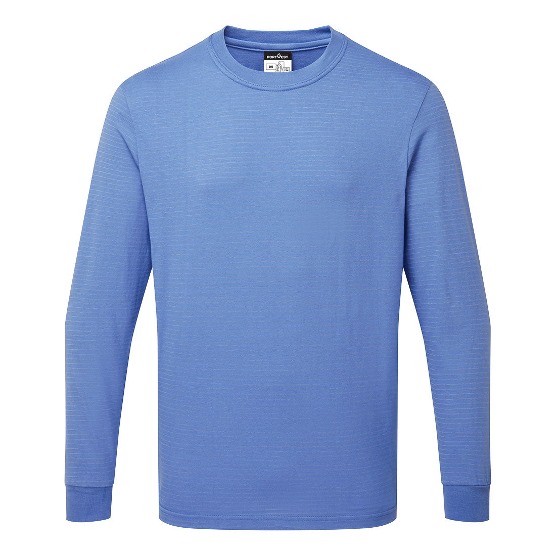 Portwest Anti-Static ESD T-Shirt L/S - Hamilton Blue - AS22HBR