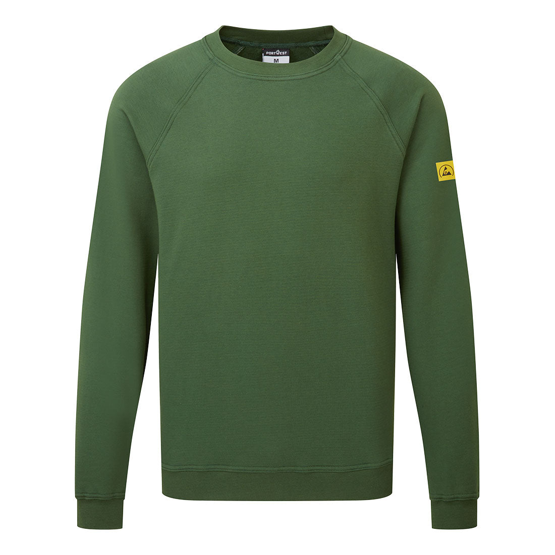 Portwest Anti-Static ESD Sweatshirt - Forest Green - AS24FGR