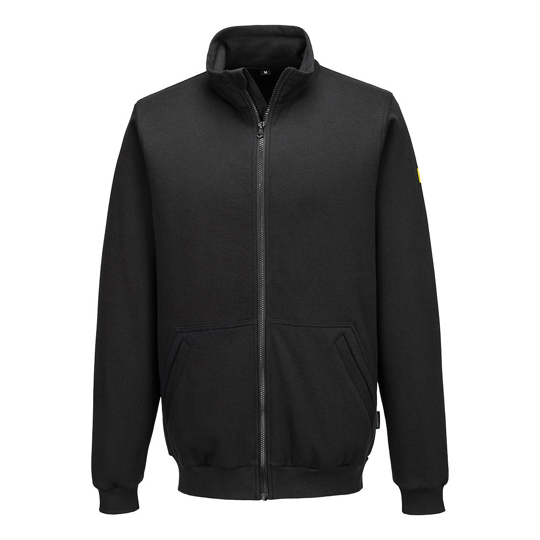 Portwest Anti-Static ESD Zip Sweatshirt - Black - AS25BKR