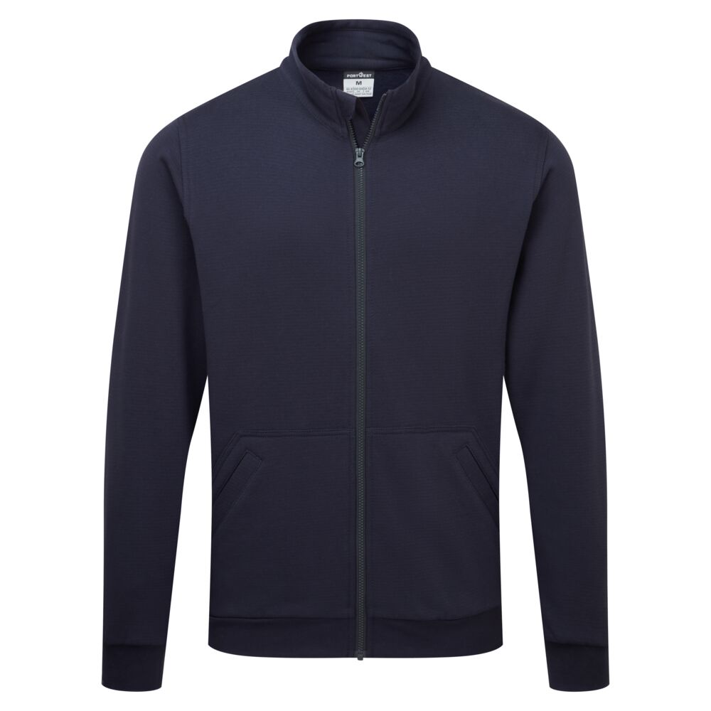 Portwest Anti-Static ESD Zip Sweatshirt - Navy - AS25NVR