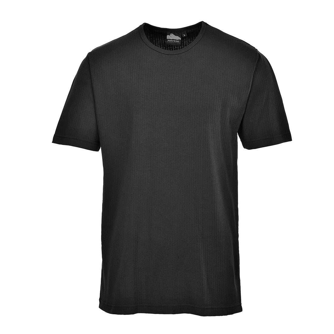 Portwest Thermal T-Shirt Short Sleeve - Black - B120BKR