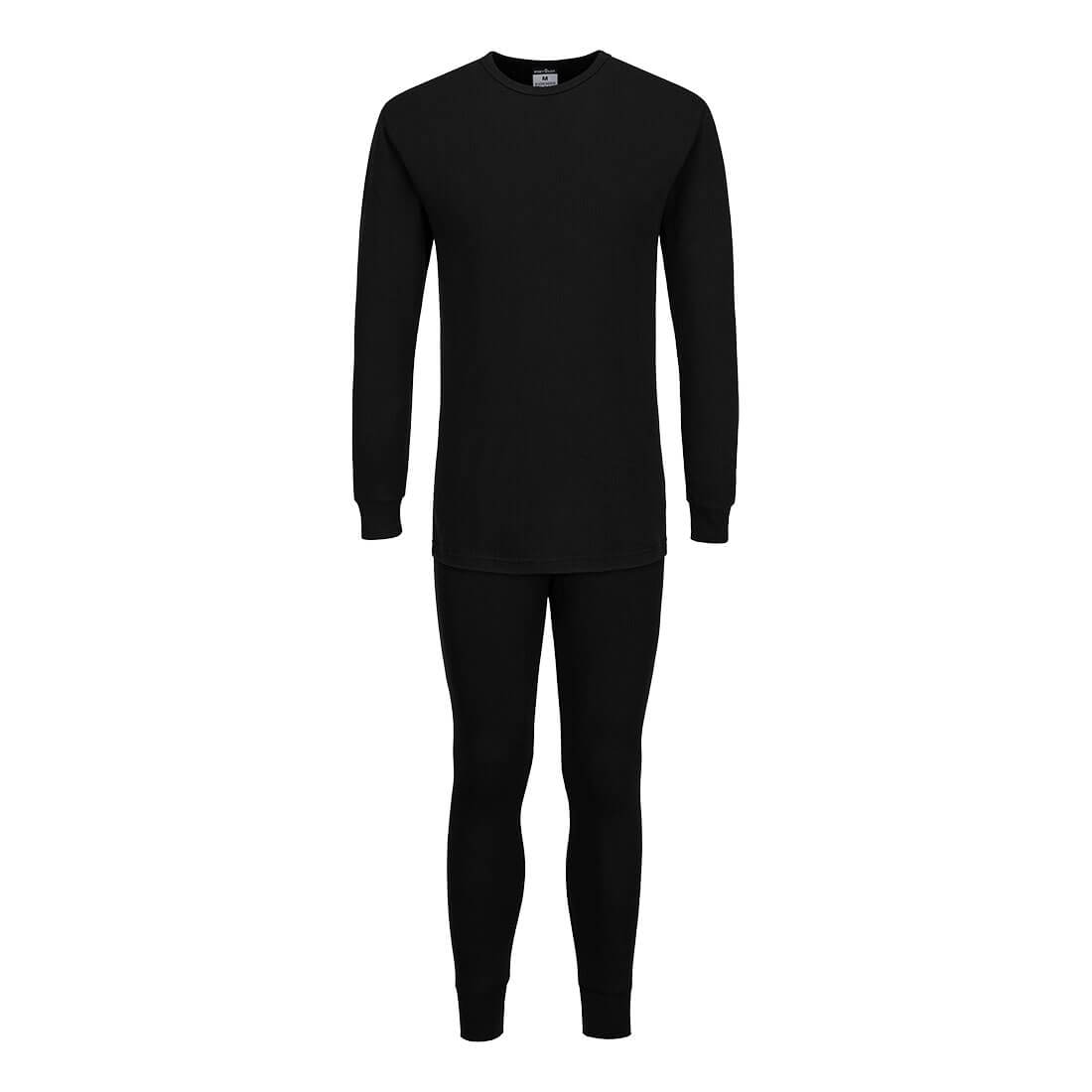 Portwest Thermal Base Layer Set - B127 - Black / 4XL