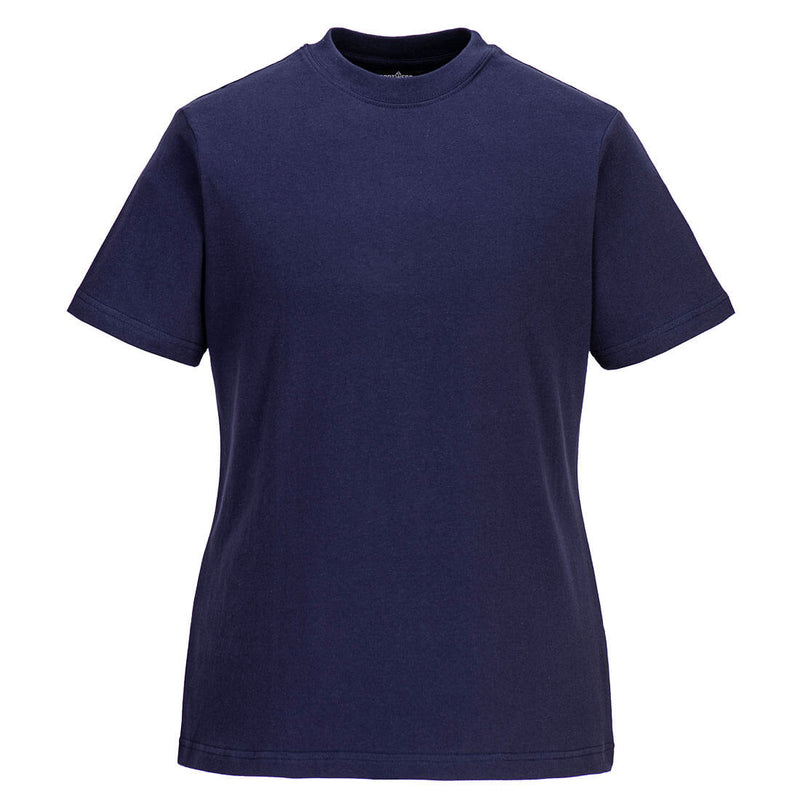 Portwest Women's Cotton T-Shirt S/S - Navy - B192NAR