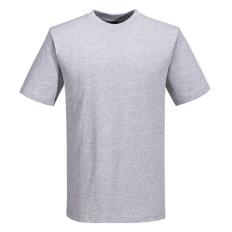 Portwest Turin Cotton T-Shirt S/S - Heather Grey - B195HGR