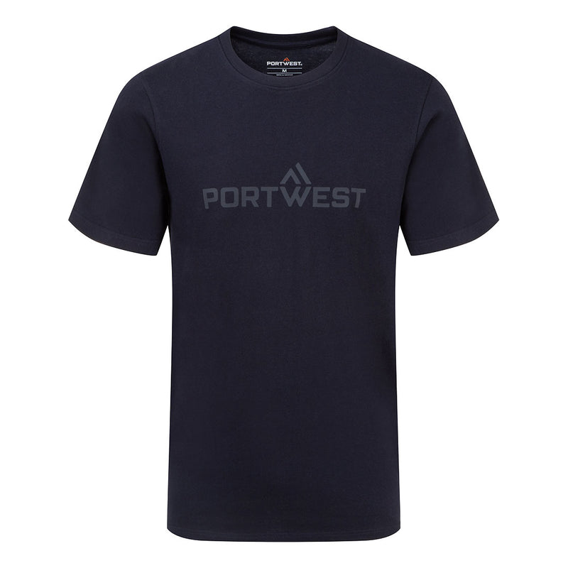 Portwest Portwest Cotton T-Shirt S/S - Navy - B198NVR