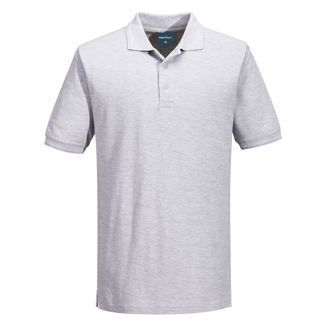Portwest Naples Polo Shirt S/S - Heather Grey - B210HGR